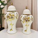 Axyaa Light Luxury Electroplated General Jar Vase - Home Decor Handicraft for Living Room