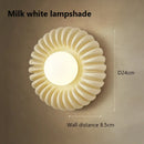 Axyaa Circular Wall Lamp: French Minimalist Style for Living Room, Bedroom, Corridor.