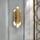 Axyaa Gold Iron Wall Lamp Postmodern Nordic Design for Living Room Bedroom Decor