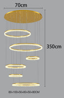 Axyaa Staircase Chandeliers LED Pendant Light for Modern Home Decor