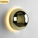 Axyaa Nordic LED Wall Lamp: Modern Circular Lighting for Bedroom, Living Room, Corridor, Staircase