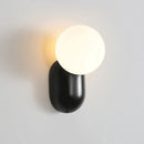 Axyaa Small Cream LED Bedside Wall Lamp Modern Minimalist Decorative Sconces