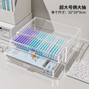 Axyaa Acrylic Pen Storage Box Large Capacity Organizer for School & Office