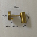 Axyaa Nordic Rotatable LED Wall Lamp for Bedroom Sconce Lighting