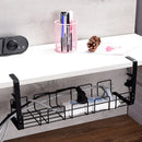 Axyaa Under-Desk Cable Management Rack | Wire Storage Organizer for Power Board Adapter