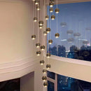 Axyaa Nordic Stair Chandelier, Living & Dining Room Pendant Lights & Ceiling Light, Indoor Lighting