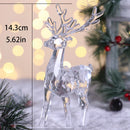 Axyaa Deer Ornament: Acrylic Figurine Sculpture for Christmas Decor