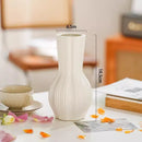 Axyaa Gold Ceramic Vases with Water-based Rose Arrangements, Elegant Décor for Dining & Living Rooms