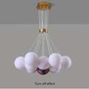Axyaa Moon Ceiling Chandelier: Modern Indoor Lighting for Home Decor