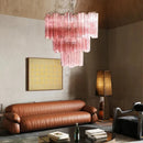 Axyaa Glass Vintage Villa Chandelier for Elegant Living Room, Bedroom, and Study