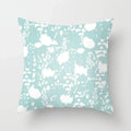 Axyaa Mint Green Geometric Print Lumbar Pillowcase