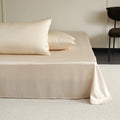 Axyaa Mulberry Silk Flat Sheet - High End Smooth Bed Linen - Solid Color
