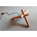 Axyaa Chinese Red Oak Table Lamp: Creative Art LED Floor Lamp for Bedroom, Vintage Home Lighting