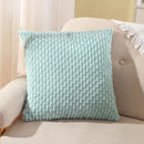 Axyaa Corduroy Chain Pattern Cushion Cover - Soft Fluffy Pillow Case for Home Decor
