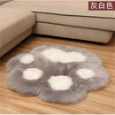 Axyaa Cat Paw Bear Foot Plush Carpet for Home Decor