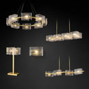 Axyaa Luxury Crystal Chandelier: Modern Irregular Luster Pendant Light for Living Room & Restaurant