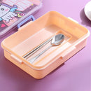 Axyaa Kids Stainless Steel Leak-Proof Bento Lunch Box with Spoon