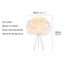 Axyaa Nordic Feather Floor Lamp LED Decorative Standing Light