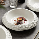 Axya Ceramic Dinner Plate Set - Solid Color Tableware for Restaurant and Home