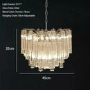 Axyaa Vintage Blue Glass LED Pendant Chandelier