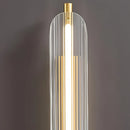 Axyaa Brass Gold Glass Wall Light Modern Sconce for Living Room Bedroom Aisle