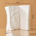 Ceramic Face Vase by Axyaa - Abstract 3D Design for Home Decor