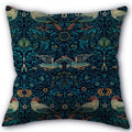 Axyaa Peach Leather Velvet Pillow Case Set - William Morris Design