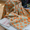 Axyaa Retro Jacquard Cashmere Blended Sofa Nap Blanket, Multifunctional & Thick Lambskin Blanket