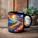 Axyaa Music Themed Ceramic Mug with Piano & Violin Picture - Perfect Birthday Gift