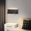 Axyaa Adjustable Angle Wall Lamp with USB/Wireless Charging for Study, Bedroom, Reading