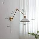 Axyaa Copper Swing Arm LED Wall Sconce Up Down Lighting Nordic Modern Wandlamp