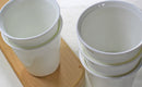 Axyaa Fine Bone  Nespresso Mug Set - 200ML, 6pcs/Lot, White Ceramic Tumbler