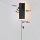 Axyaa Adjustable Angle Wall Lamp with USB Rechargeable Socket