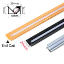 Axyaa Invisible LED Aluminum Profile with Milky Cover for Shelf Strip Light