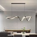 Nordic LED Chandelier by Axyaa: Modern Strip Pendant Lighting for Home, Dining, Living Room