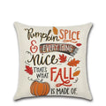 Axyaa Pumpkin Car Print Pillow Cover for Fall Home Decor