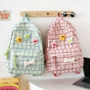 Axyaa Corduroy College Backpack: Trendy Fashion Shoulder Bag for Women, Teens