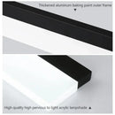 Axyaa LED Office Pendant Light: Modern Strip Aluminum Acrylic Chandelier for Living Room