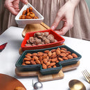 Axyaa Christmas Tree Fruit Platter & Candy Plate in Ceramic Box - Festive Gift