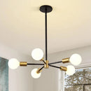 Axyaa Nordic Sputnik Black Gold Chandelier LED E27 Modern Pendant Light