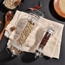 Axyaa Acrylic Salt Pepper Shakers Adjustable Coarseness Ceramic Rotor Kitchen Accessories