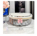 Axyaa Dried Fruit Tray, Living Room Coffee Table Candy Nut Snacks Storage Box