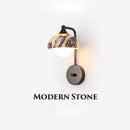 Axyaa Light Luxury Stone Wall Lamp for Bedroom Living Room_BG