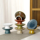 Axyaa Zen Style Pastry Plate – Small Delicate Tea Plate for Dim Sum