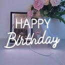 Axyaa Big Happy Birthday Neon Lights Decoration Neon Sign Party Favors