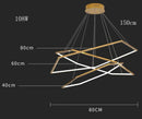 Axyaa Modern Pendant Light LED Chandelier for Indoor Dining Room Lighting