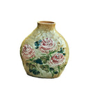Axyaa Rose Hand-Painted Ceramic Vase for Living Room Decoration and Flower Arrangement