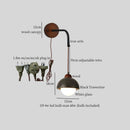 Axyaa Wabi Sabi LED Wall Light 70CM Black Travertine Bedside Lamps
