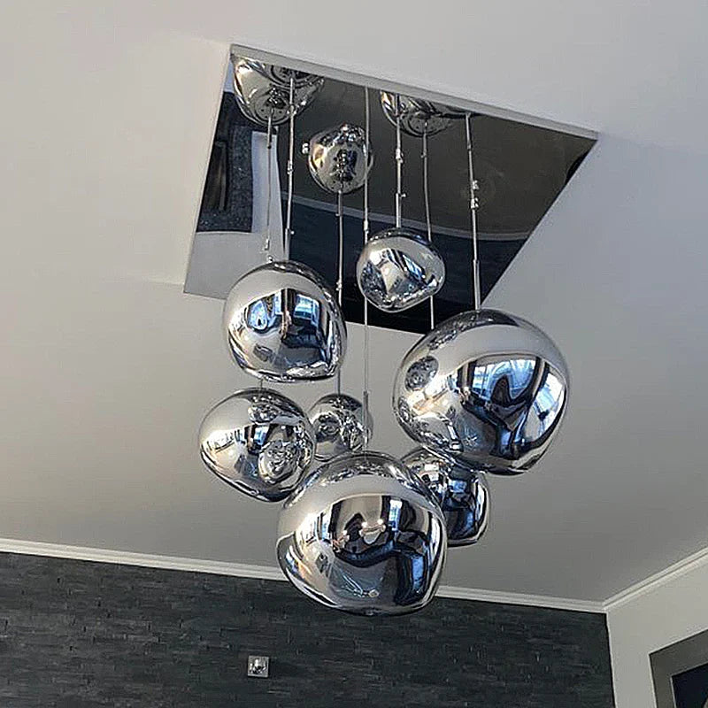 Axyaa Nordic PVC LED Chandelier for Kitchen & Living Room Lighting