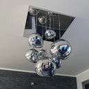 Axyaa Glass Lava LED Pendant Lights for Living Room - Modern Nordic Loft Ceiling Lamp